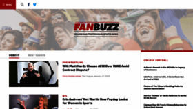What Fanbuzz.com website looked like in 2020 (4 years ago)