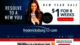 What Fredericksburg.com website looked like in 2020 (4 years ago)