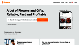 What Flowwow.com website looked like in 2020 (4 years ago)