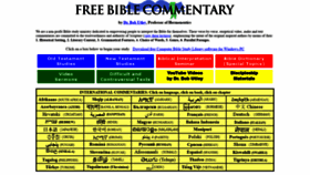 What Freebiblecommentary.org website looked like in 2020 (4 years ago)