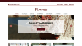 What Flowrette.com website looked like in 2020 (4 years ago)