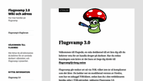 What Flugsvamp.net website looked like in 2020 (4 years ago)