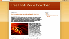 What Free-hindimoviedownload.blogspot.com website looked like in 2020 (4 years ago)