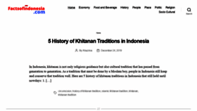What Factsofindonesia.com website looked like in 2020 (4 years ago)