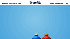 What Fairlife.com website looked like in 2020 (5 years ago)