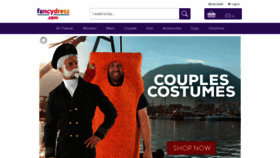 What Fancydress.com website looked like in 2020 (4 years ago)