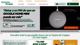What Financieraelcorteingles.es website looked like in 2020 (4 years ago)