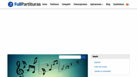 What Fullpartituras.com website looked like in 2020 (4 years ago)