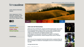 What Feineauslese.de website looked like in 2020 (4 years ago)