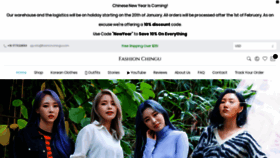 What Fashionchingu.com website looked like in 2020 (4 years ago)