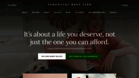 What Financialbestlife.com website looked like in 2020 (4 years ago)