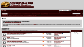 What Forums.sixpackspeak.com website looked like in 2020 (4 years ago)