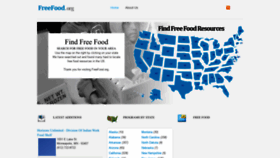 What Freefood.org website looked like in 2020 (4 years ago)
