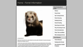 What Ferretinfo.co.uk website looked like in 2020 (4 years ago)