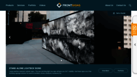 What Frontsigns.com website looked like in 2020 (4 years ago)