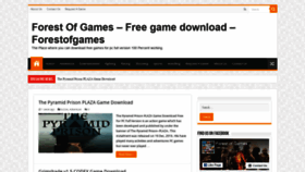 What Forestofgames.org website looked like in 2020 (5 years ago)