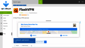 What Flashvpn.en.uptodown.com website looked like in 2020 (4 years ago)
