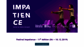 What Festivalimpatience.fr website looked like in 2020 (4 years ago)