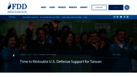 What Fdd.org website looked like in 2020 (5 years ago)