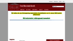 What Freie-oberschule-baruth.de website looked like in 2020 (4 years ago)