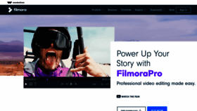 What Filmorapro.com website looked like in 2020 (4 years ago)