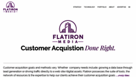 What Flatironmedia.com website looked like in 2020 (4 years ago)