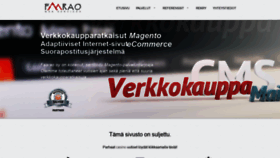 What Faarao.fi website looked like in 2020 (4 years ago)