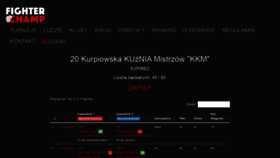 What Fighterchamp.pl website looked like in 2020 (4 years ago)