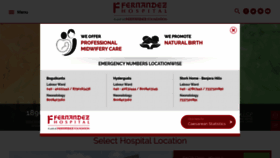 What Fernandezhospital.com website looked like in 2020 (4 years ago)