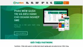 What Fastwork.vn website looked like in 2020 (4 years ago)