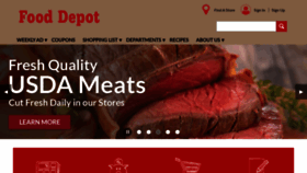 What Fooddepot.com website looked like in 2020 (4 years ago)