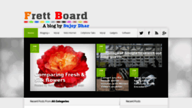What Frettboard.com website looked like in 2020 (4 years ago)