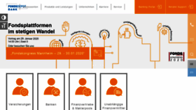 What Fondsdepotbank.de website looked like in 2020 (4 years ago)