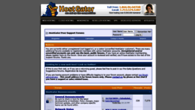 What Forums.hostgator.com website looked like in 2020 (4 years ago)