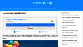 What Frases10.top website looked like in 2020 (4 years ago)