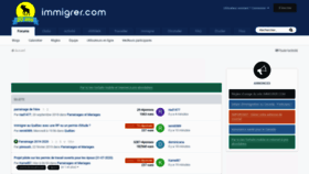 What Forum.immigrer.com website looked like in 2020 (4 years ago)