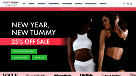 What Flattummyco.com website looked like in 2020 (4 years ago)