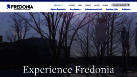 What Fredonia.edu website looked like in 2020 (4 years ago)