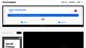 What Freefrontend.com website looked like in 2020 (6 years ago)