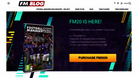 What Footballmanagerblog.org website looked like in 2020 (4 years ago)
