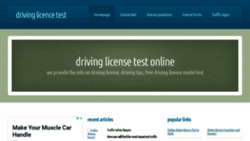What Freedrivingtest.in website looked like in 2020 (4 years ago)