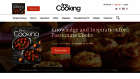 What Finecooking.com website looked like in 2020 (4 years ago)