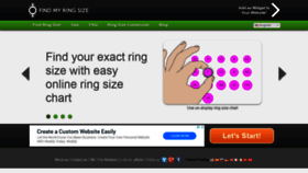 What Findmyringsize.com website looked like in 2020 (4 years ago)