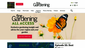 What Finegardening.com website looked like in 2020 (4 years ago)