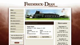 What Frederickdean.com website looked like in 2020 (4 years ago)