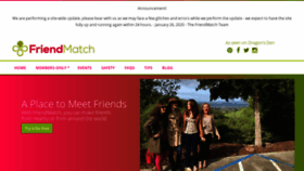 What Friendmatch.com website looked like in 2020 (4 years ago)