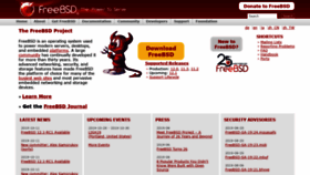 What Freebsd.org website looked like in 2020 (4 years ago)