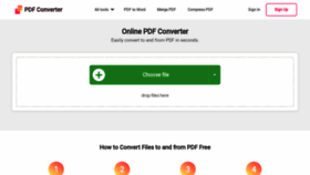 What Freepdfconvert.com website looked like in 2020 (4 years ago)