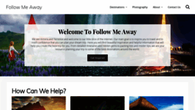 What Followmeaway.com website looked like in 2020 (4 years ago)