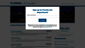 What Floridajobdepartment.com website looked like in 2020 (4 years ago)
